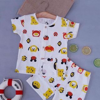 Bộ cotton giấy cho bé trai và bé gái giá sỉ​ giá sỉ