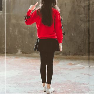 BỘ ĐỒ THUN BÉ GÁI PHỐI VÁY -TTSP1232