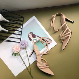 Giày sandal dây mảnh trẻ trung