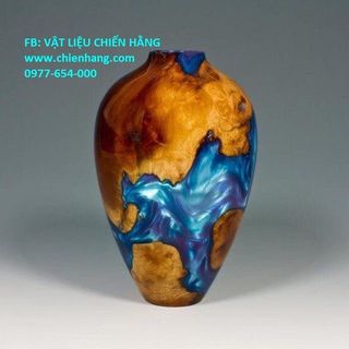 Keo Resin Epoxy đổ nhựamặt bàn vẽ 3D làm khuôn trong suốt