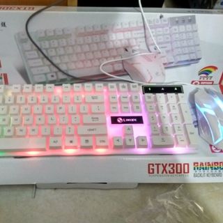 BỘ PHÍM CHUỘT GIẢ CƠ LED 7 MÀU GTX300