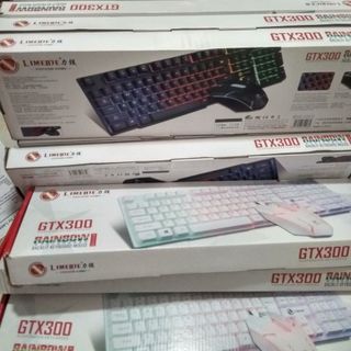 BỘ PHÍM CHUỘT GIẢ CƠ LED 7 MÀU GTX300