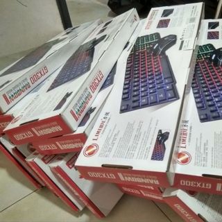 BỘ PHÍM CHUỘT GIẢ CƠ LED 7 MÀU GTX300