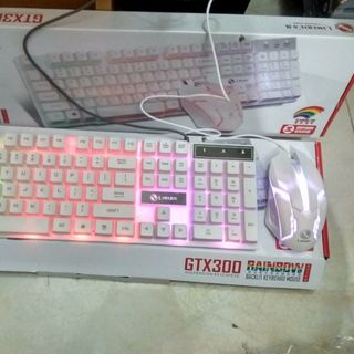 BỘ PHÍM CHUỘT GIẢ CƠ LED 7 MÀU GTX300