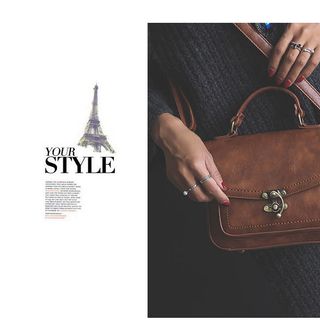 Túi Xách Nữ Paris Vintage Khóa Cổ Điển TX10