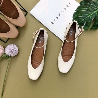 Giày búp bê 2p có dây cài cổ