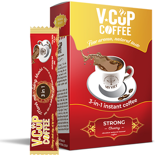 V-Cup Coffee 3 trong 1 Hộp 20 gói khối lượng 20gram