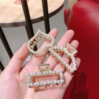set 3 kẹp ngọc trai