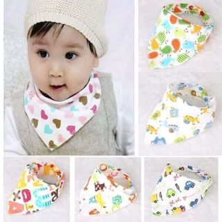 set 10 khăn yếm vải tam giác cho bé