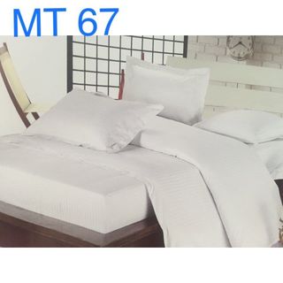 Bộ drap mền màu trắng dành cho khách sạn
