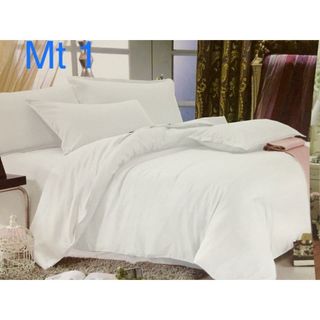Bộ drap mền màu trắng dành cho khách sạn