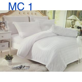 Bộ drap mền màu trắng dành cho khách sạn