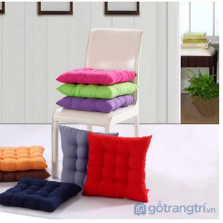Nệm vuông, lót ghế ngồi bệt màu săc nổi bật 40x40cm