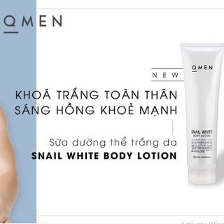 Kem dưỡng trắng da cho nam QMEN Thái Lan - Snail White Body Lotion