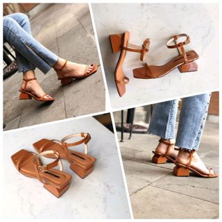 Giày sandal gót trụ 5p dây mảnh
