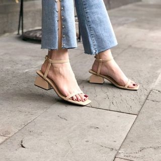 Giày sandal gót trụ 5p dây mảnh