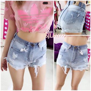 Quần Jean Short Loang Màu