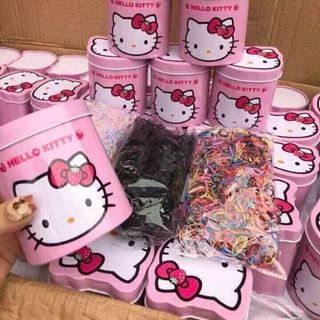 hộp chun buộc tóc kitty cho bé