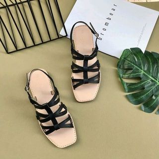 Giày sandal da thật kiểu trẻ trung