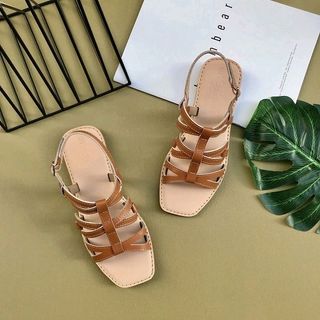 Giày sandal da thật kiểu trẻ trung