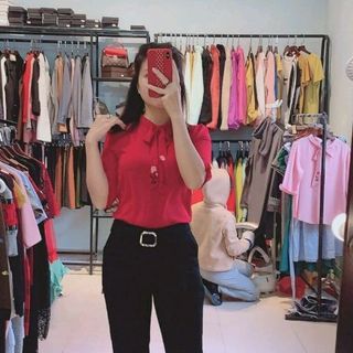Quần baggy đai vuông khoá giọt lệ