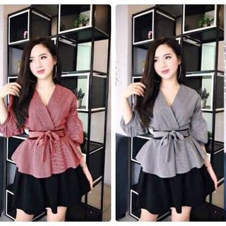 áo váy xếp ly