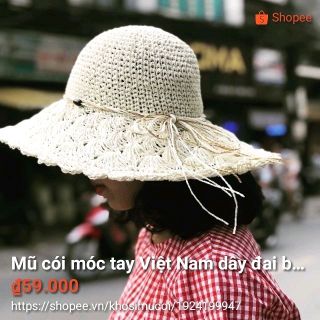 mũ móc việt nam dây đai gỗ