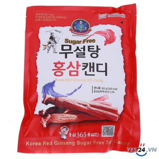 Kẹo hồng sâm không đường 365 500g