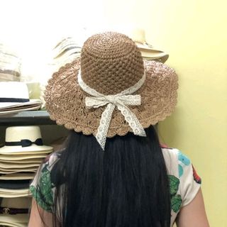 mũ móc việt nam dây nơ ren