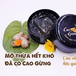 Kem thoa tan mỡ bụng Cao Gừng