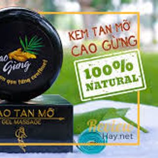 Kem thoa tan mỡ bụng Cao Gừng