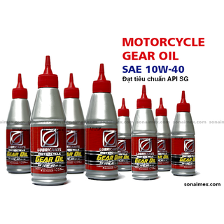 Thùng 48 chai nhớt hộp số xe tay ga nhớt láp BCP Thái Lan MOTORCYCLE GEAR OIL - SAE 10W40 SG - 120 ML