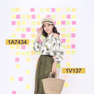 Áo kiểu công sở nữ M Collection A7434 giá sỉ​ giá bán buôn