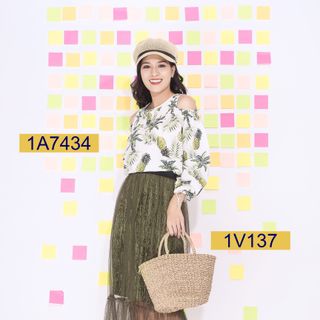 Áo kiểu công sở nữ M Collection A7434 giá sỉ​ giá bán buôn