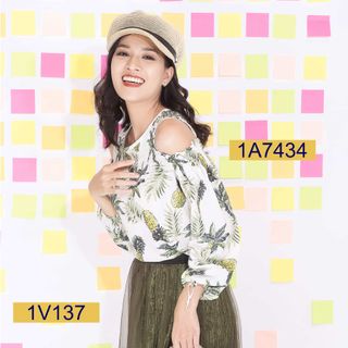 Áo kiểu công sở nữ M Collection A7434 giá sỉ​ giá bán buôn