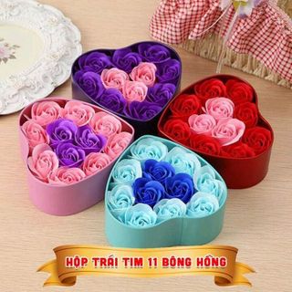 Hoa hồng trái tim 11 bông giá sỉ