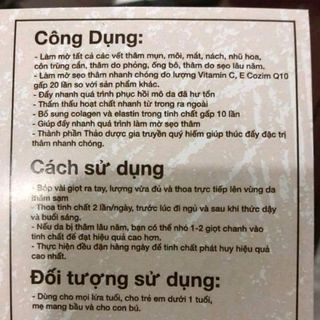 Tinh chất trị thâm Ngọc Thiên Hương