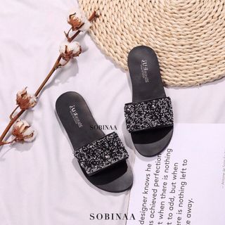 Dép quai ngang kim tuyến