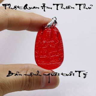 mặt Phật đỏ size bé