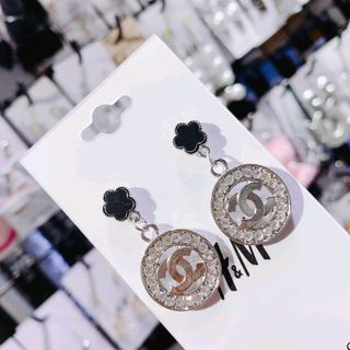 Bông tai đá xi bạc ý 925