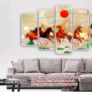 Bộ tranh decor canvas - bo khung viền