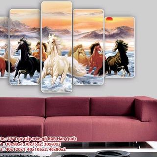 Bộ tranh decor canvas - bo khung viền