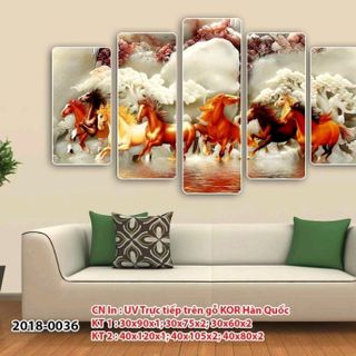 Bộ tranh decor canvas - bo khung viền