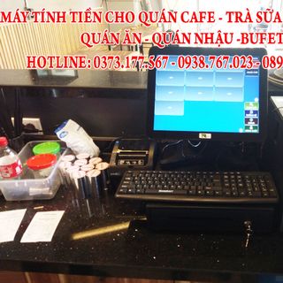 Lắp tận nơi máy tính tiền cho quán cơm - cafe tại Cần Thơ