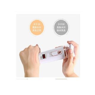 Máy Xịt Khoáng Xông Mặt Nano Mini Đo Độ Ẩm Da