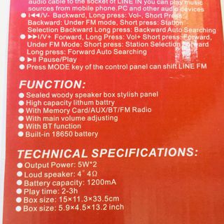 Loa Gỗ 2 Base Âm Thanh Cực Lớn -Bluetooth BS-8924
