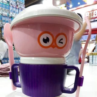 BỘ CHÉN ĂN DẶM HÌNH CHÚ GẤU ĐÁNG YÊU