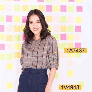 Áo kiểu công sở nữ M Collection A7437 giá sỉ​ giá bán buôn