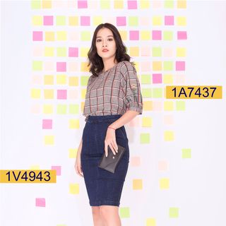 Áo kiểu công sở nữ M Collection A7437 giá sỉ​ giá bán buôn