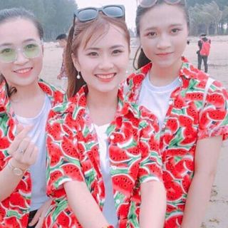 Sơ mi dưa hấu đỏ
